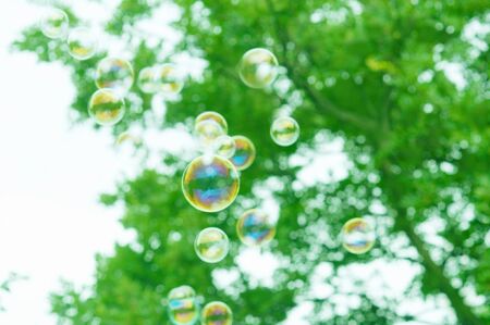 SOAP bubblesの写真素材