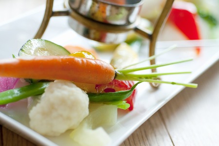 Steamed vegetableの写真素材