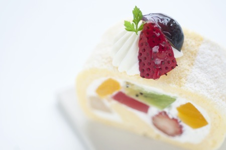Fruit roll cakeの写真素材