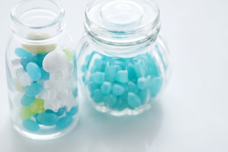 Colorful candy bottleの写真素材