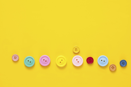 Colorful buttonsの写真素材