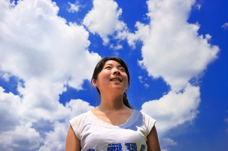 Summer girlの写真素材