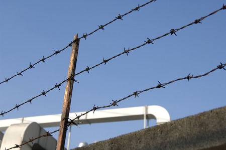 Wire: barbedの写真素材