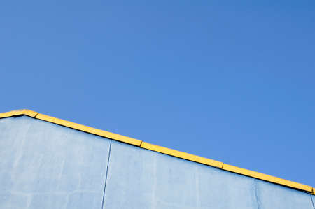 Roof and blue skyの写真素材