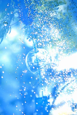 Splashing water