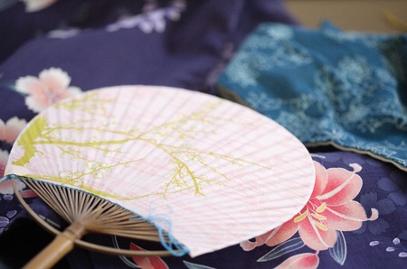 Japanese style fanの写真素材