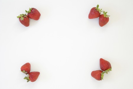Strawberry frameの写真素材