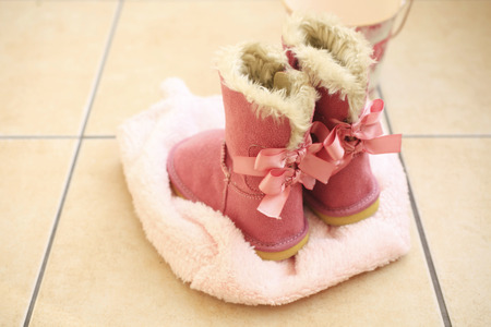 Pink boots
