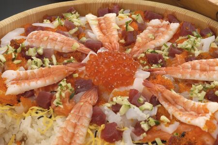 Seafood sushiの写真素材