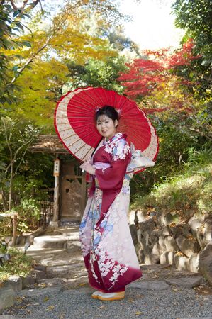 Furisode womenの写真素材