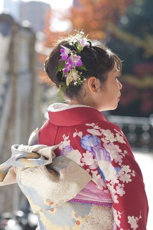 Furisode womenの写真素材