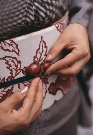 Obi tieの写真素材