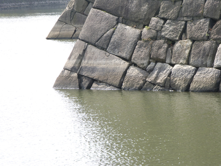 Outer moat of Osaka Castleの写真素材