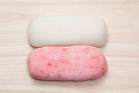 With a pestle poundingの写真素材