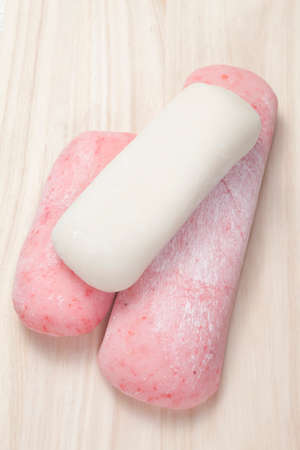 With a pestle poundingの写真素材