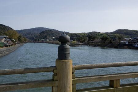 Uji bridge and riverの写真素材