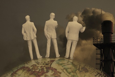 Chimney smokeの写真素材