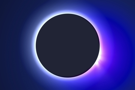 Total solar eclipse imageの写真素材
