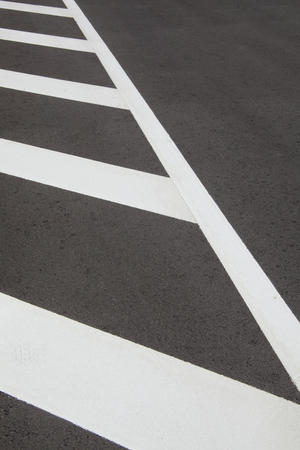 White lines on the road