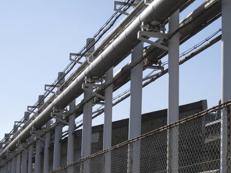 Factory aerial pipeline