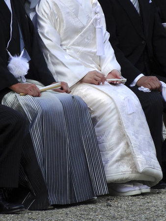 Commemorative photo of the weddingの写真素材