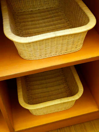 Undressing basket of bathroomの写真素材