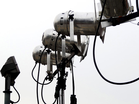 Outdoor live concert spotlight