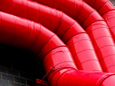 Red flue gas duct