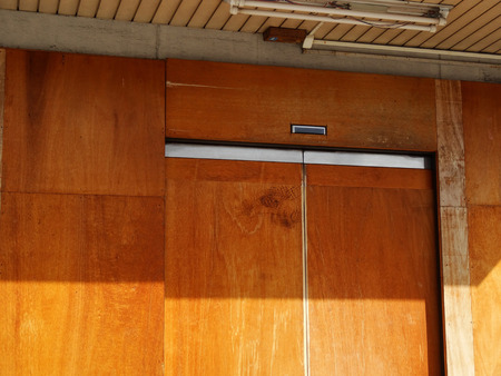 Public facilities that were closed with plywood