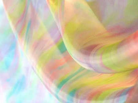 Chemical fiber drapeの写真素材