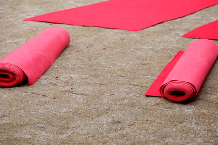 Event venue red carpetの写真素材