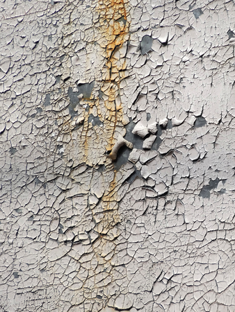 Paint peeled by deteriorationの写真素材