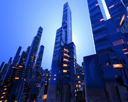 Future citiesの写真素材