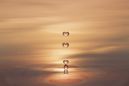 Heart dropsの写真素材