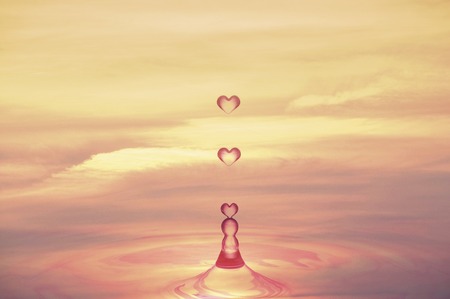 Heart dropsの写真素材