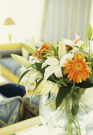 Flowers in a vaseの写真素材