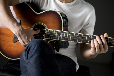 Acoustic guitarの写真素材