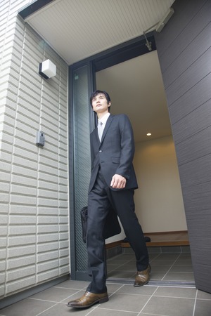 Going to workの写真素材