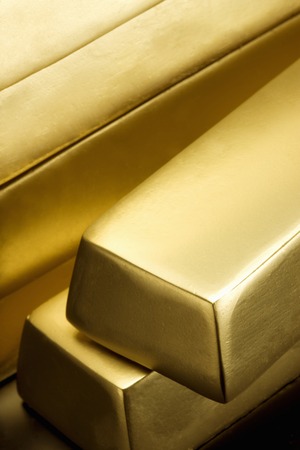 Gold bullionの写真素材