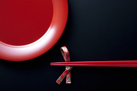 Japanese platesの写真素材