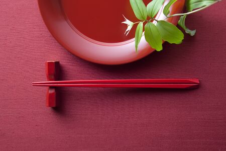 Japanese platesの写真素材