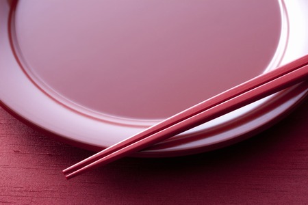 Japanese platesの写真素材