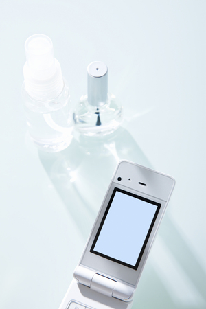 Hair  beauty supplies and cell phonesの写真素材