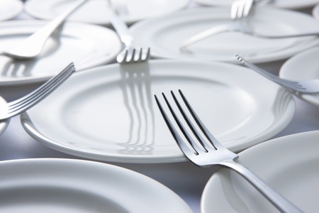 Plates and forks