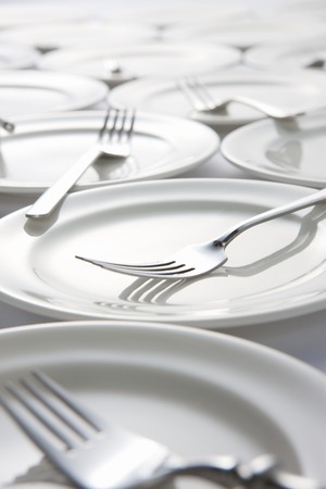 Plates and forks