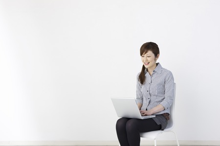 Women in PCの写真素材