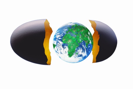 Egg shell and the Earth