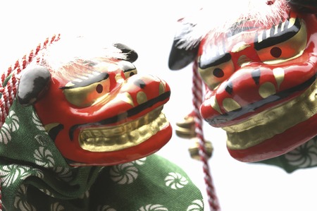 Lion danceの写真素材