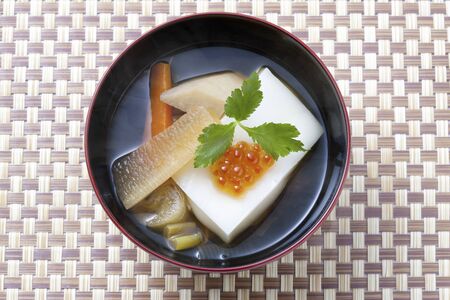 Rice cake soupの写真素材