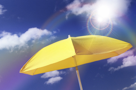 Beach umbrellasの写真素材